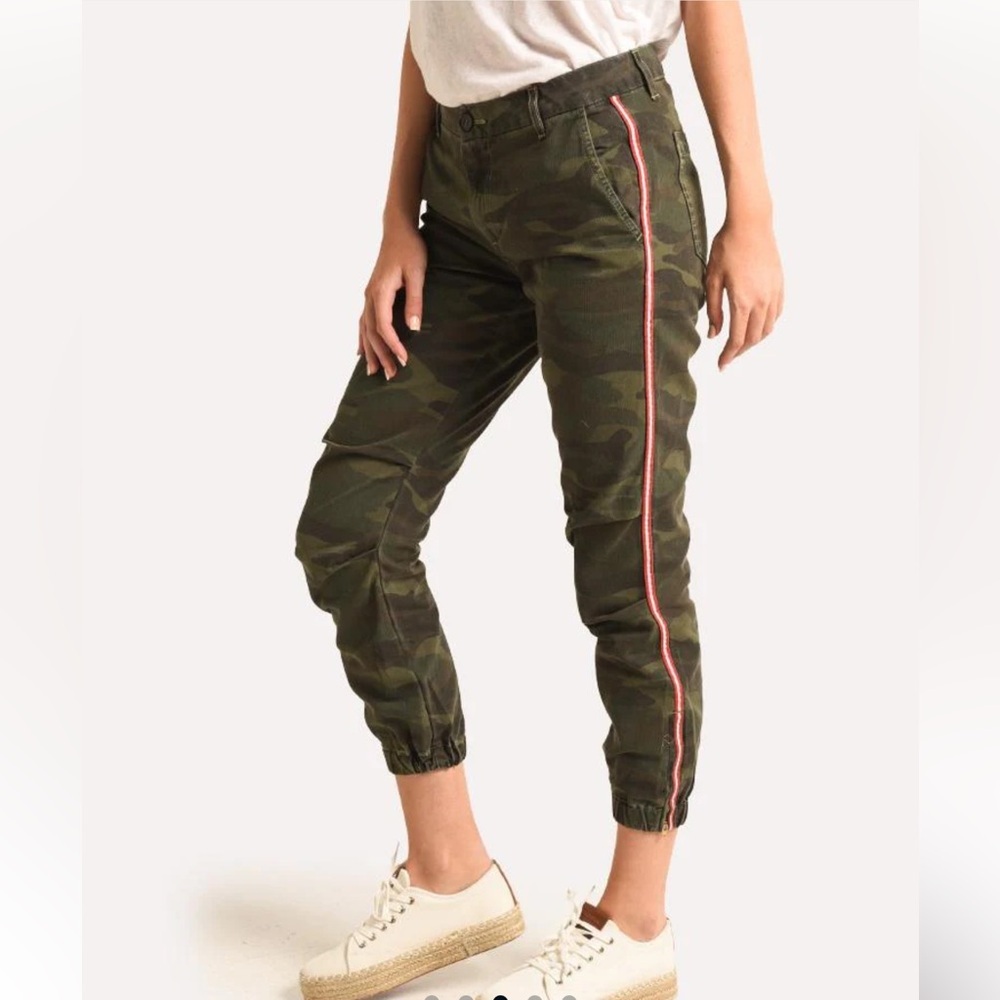 NEW NWT Sundry Camo Cotton Twill Zip Joggers